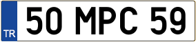 Trailer License Plate